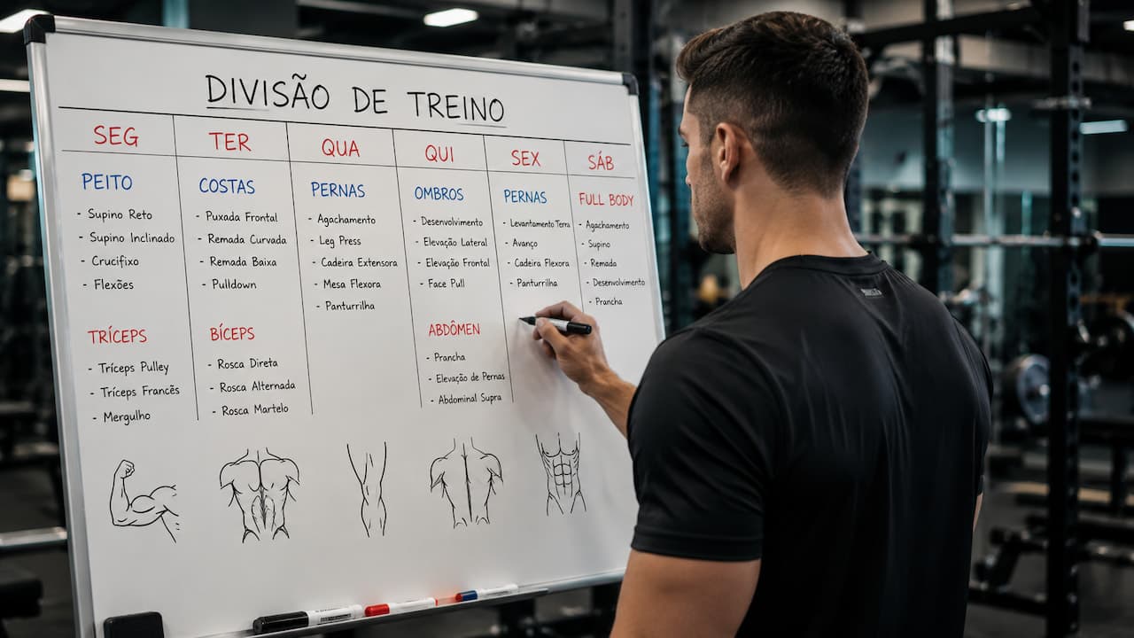 divisão de treino academia